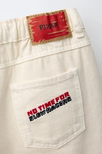 © DISNEY/PIXAR EMBROIDERED TWILL SHORTS