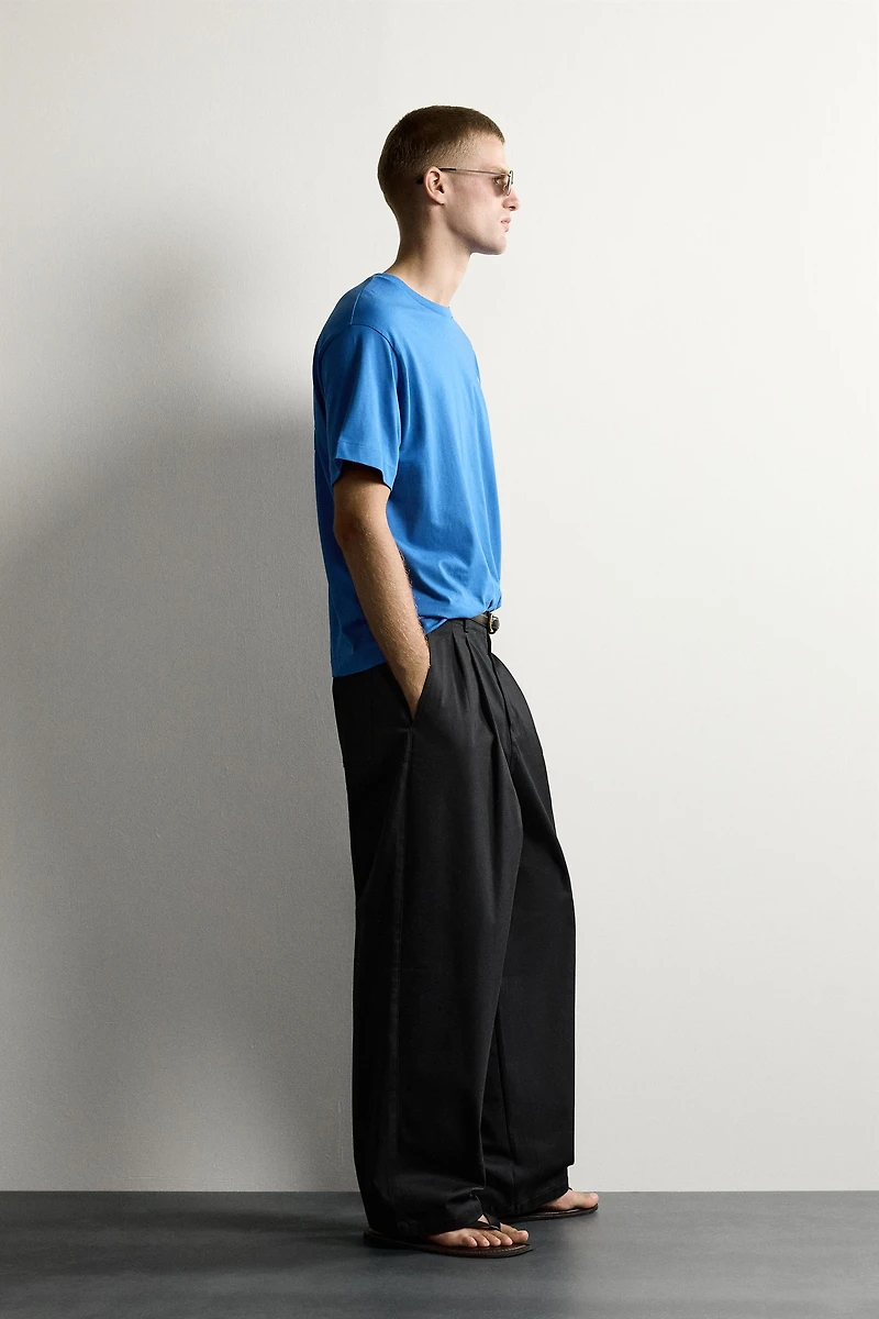 RELAXED FIT COMBINED EMBROIDERED T-SHIRT