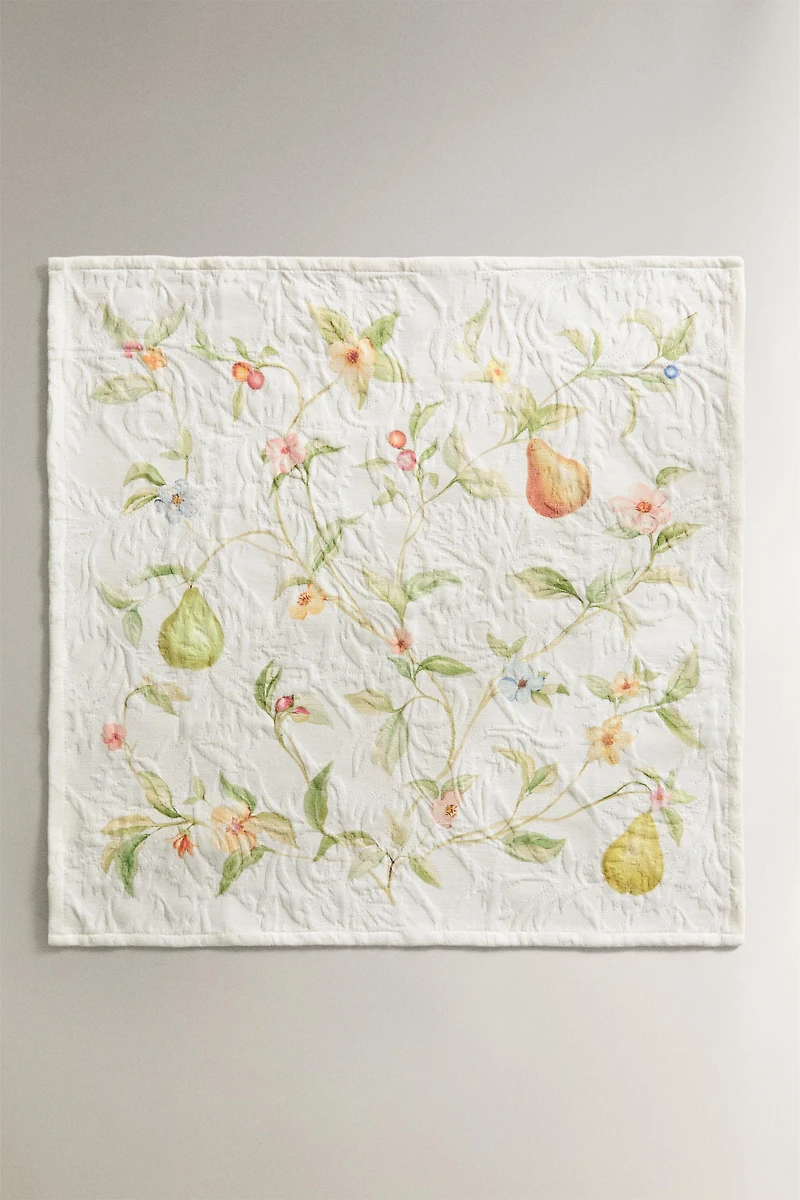 SET OF JACQUARD COTTON NAPKINS WITH PEARS (SET OF 2)