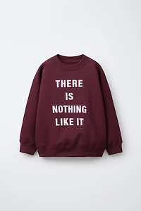EMBROIDERED TEXT SWEATSHIRT