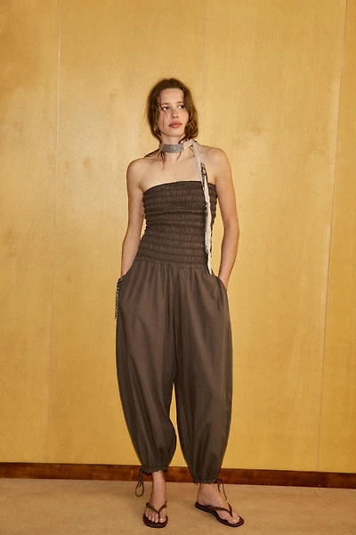 RUSTIC RUFFLED JUMPSUIT
