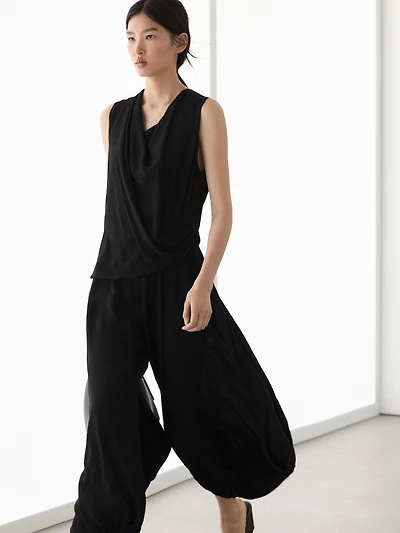 Linen sarouel trousers