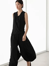 Linen sarouel trousers