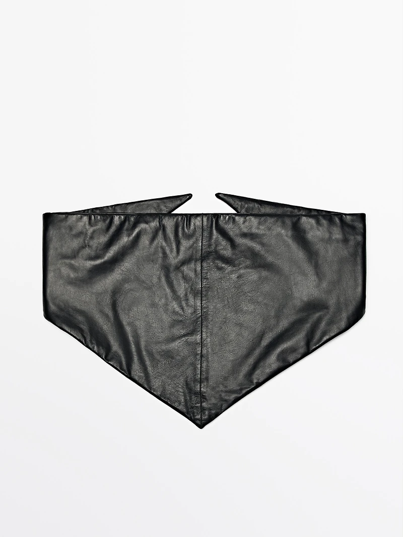 Nappa leather bandana