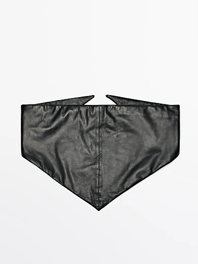 Nappa leather bandana