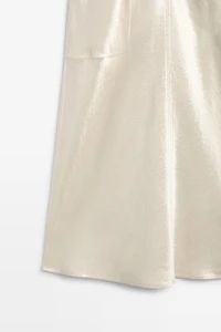 Satin flowing midi dress - STUDIO