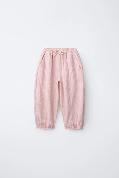 TEXTURED BAGGY PANTS