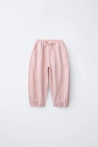 TEXTURED BAGGY PANTS
