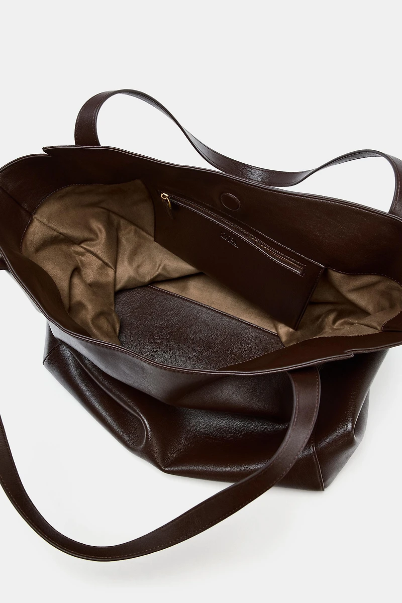 MAXI SHOPPER BAG WITH STRAP DETAIL