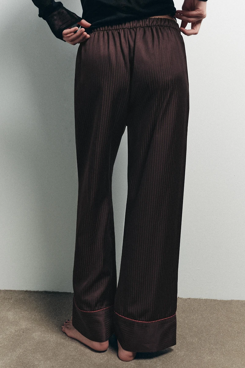 CONTRAST STRIPE PAJAMA PANTS