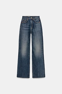 TRF HIGH WAIST WIDE LEG FULL LENGTH JEANS