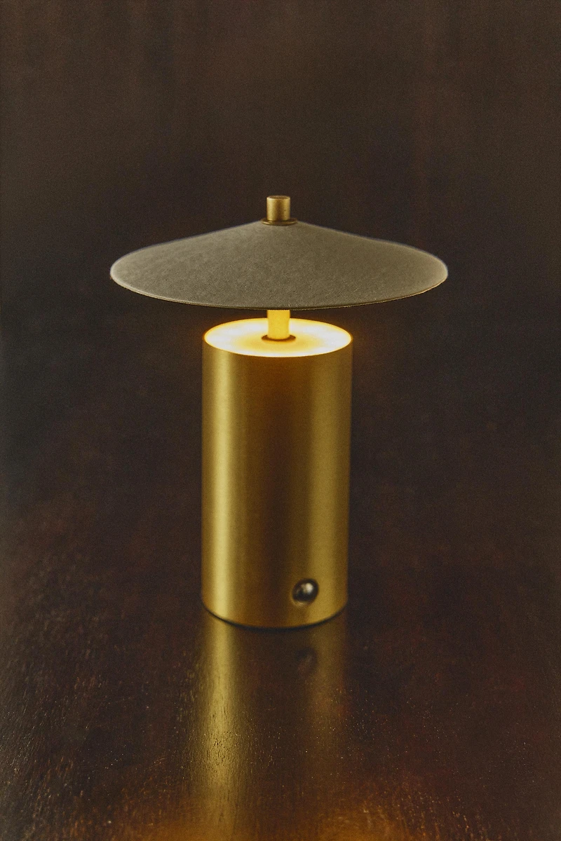 LAMPE TABLE ABAT-JOUR PAPIER SANS FIL