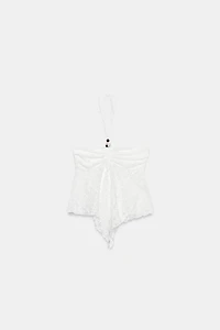 SCALLOPED LACE TOP