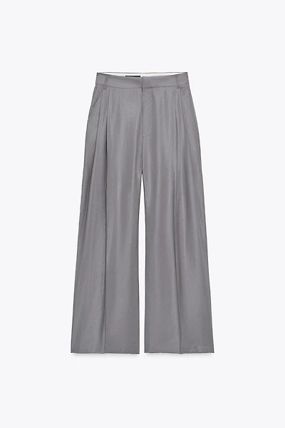 PANTALON DOUBLE PLI PATTES DE BOUTONNAGE