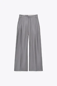 PANTALON DOUBLE PLI PATTES DE BOUTONNAGE