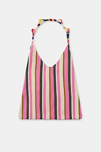STRIPED CANVAS BAG