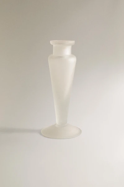 OPAQUE GLASS CANDLESTICK