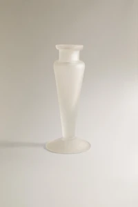 OPAQUE GLASS CANDLESTICK