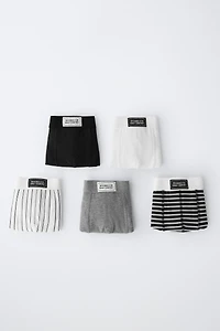 AGES 6-14 / FIVE-PACK OF BOXERS WITH LABEL