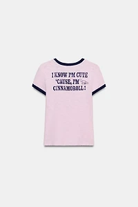 T-SHIRT FLAMMÉ CINNAMOROLL©