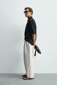 FLOWY TEXTURED SHIRT