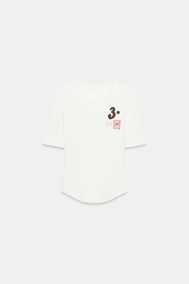 SHORT SLEEVE LABEL T-SHIRT