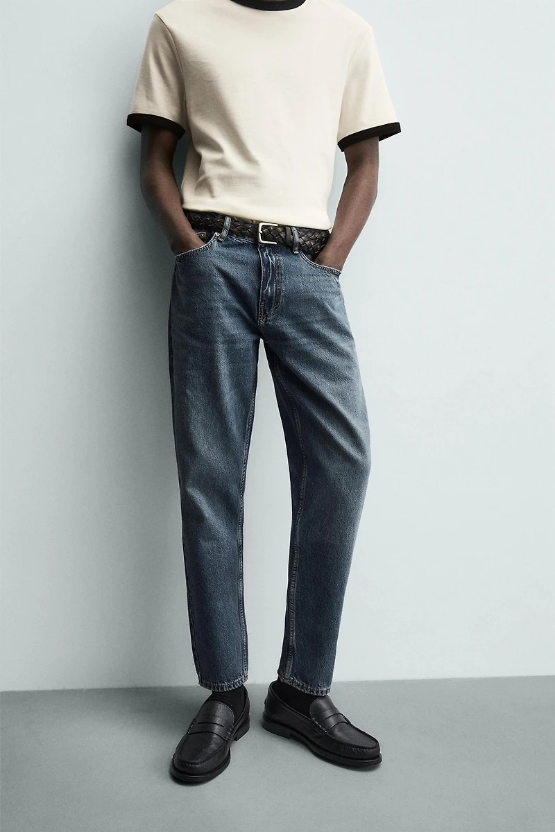 SLIM TAPERED FIT JEANS
