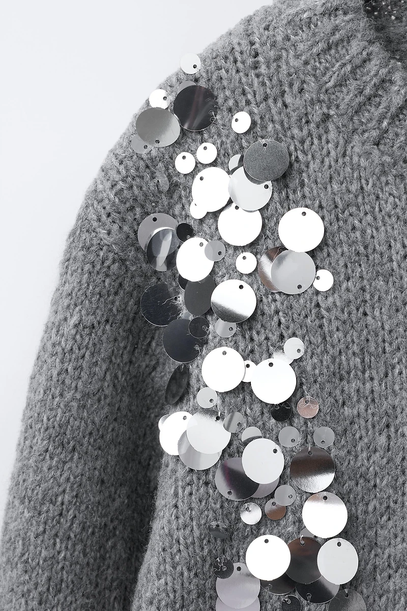 SEQUIN KNIT JUMPER