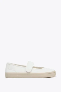FABRIC STRAP BALLET FLATS