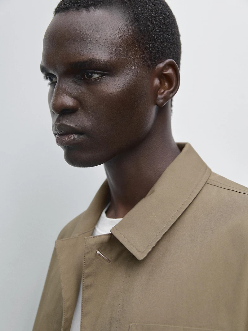 100% cotton jacket with pockets