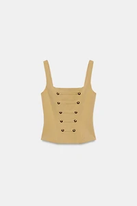TOP STYLE CORSET À BOUTONS