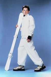 TEXTURED POLO AND WIDE LEG PANTS SET