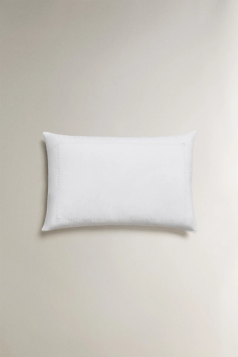LINEN HEMSTITCHED PILLOWCASE