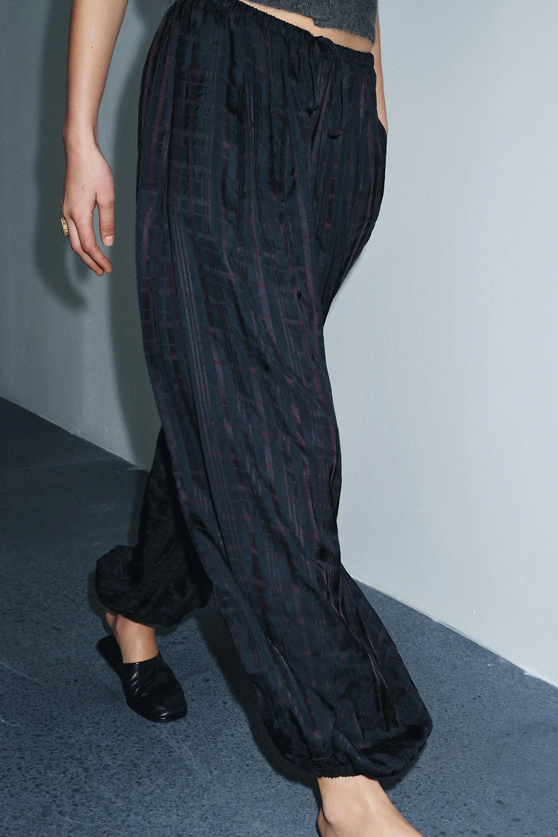 ZW COLLECTION PLAID BALLOON PANTS