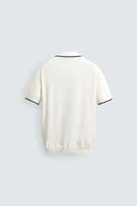 REGULAR FIT CONTRAST KNIT POLO