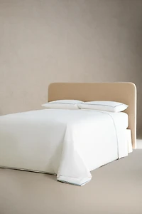 GEOMETRIC EMBROIDERED FLAT SHEET
