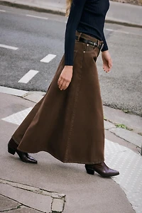 JUPE MIDI EN JEAN Z1975