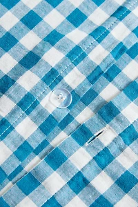 KIDS' CHECKED CHIFFON DUVET COVER