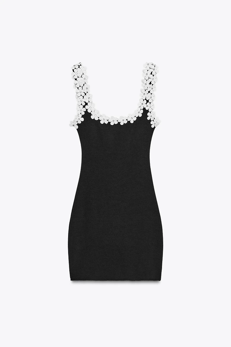 ROBE STRETCH FOURNITURES FLEURS