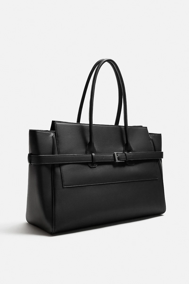 BELTED HANDBAG