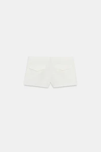 BUTTON MINI SHORTS