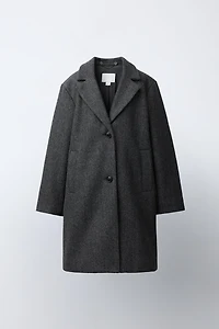 LONG COAT WITH REMOVABLE HOODIE