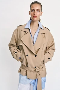 BELTED TRENCH JACKET
