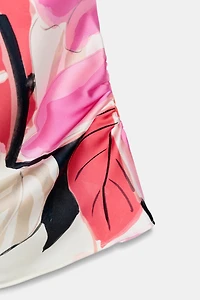 PRINTED SATIN EFFECT TOP