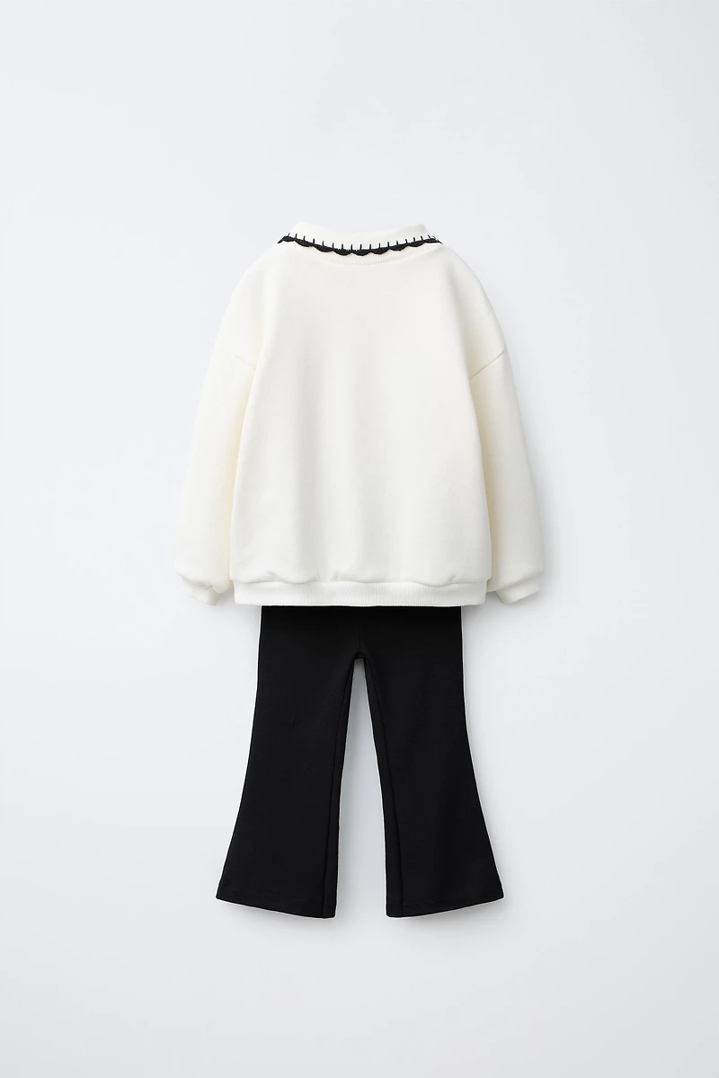 DISNEY MINNIE MOUSE SWEATSHIRT AND FLARE LEGGING SET