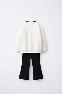 DISNEY MINNIE MOUSE SWEATSHIRT AND FLARE LEGGING SET