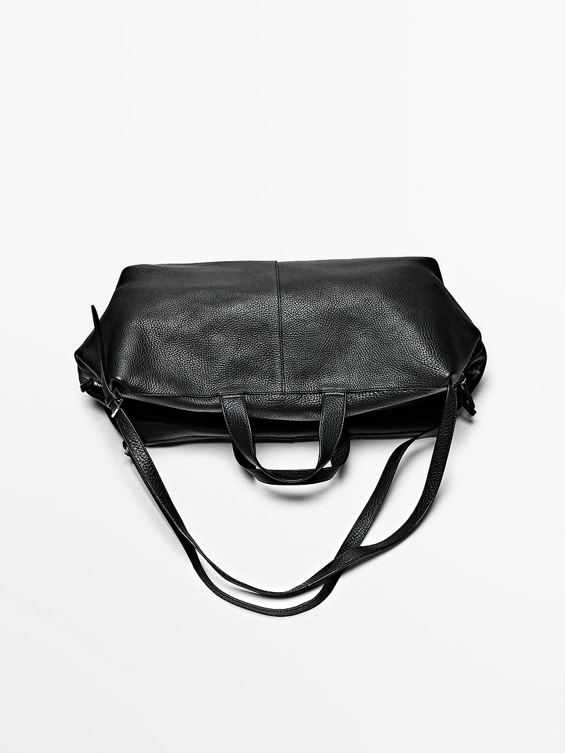 Sac duffle en cuir nappa
