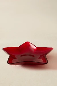 CHRISTMAS STAR GLASS BOWL