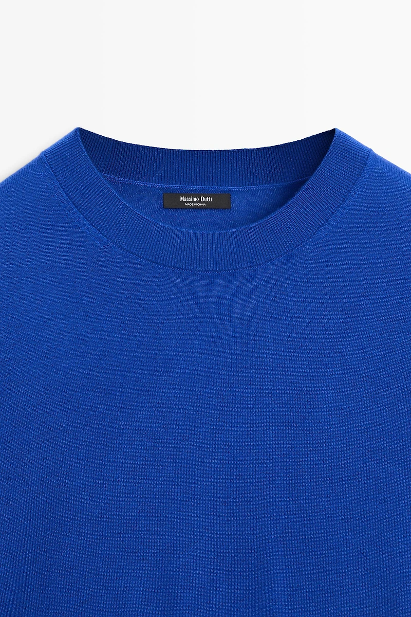 Pull en maille fine à col rond