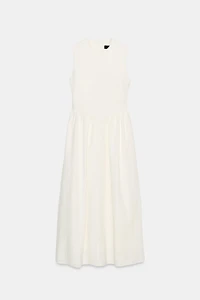 COMBINATION MIDI DRESS